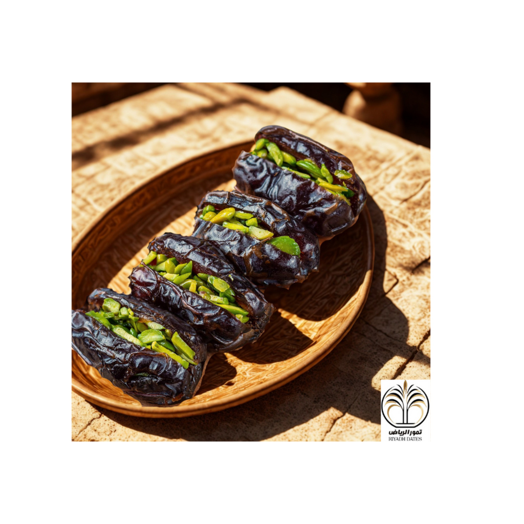 Riyadh Dates – Premium Majdool Dates Filled with Pistachio