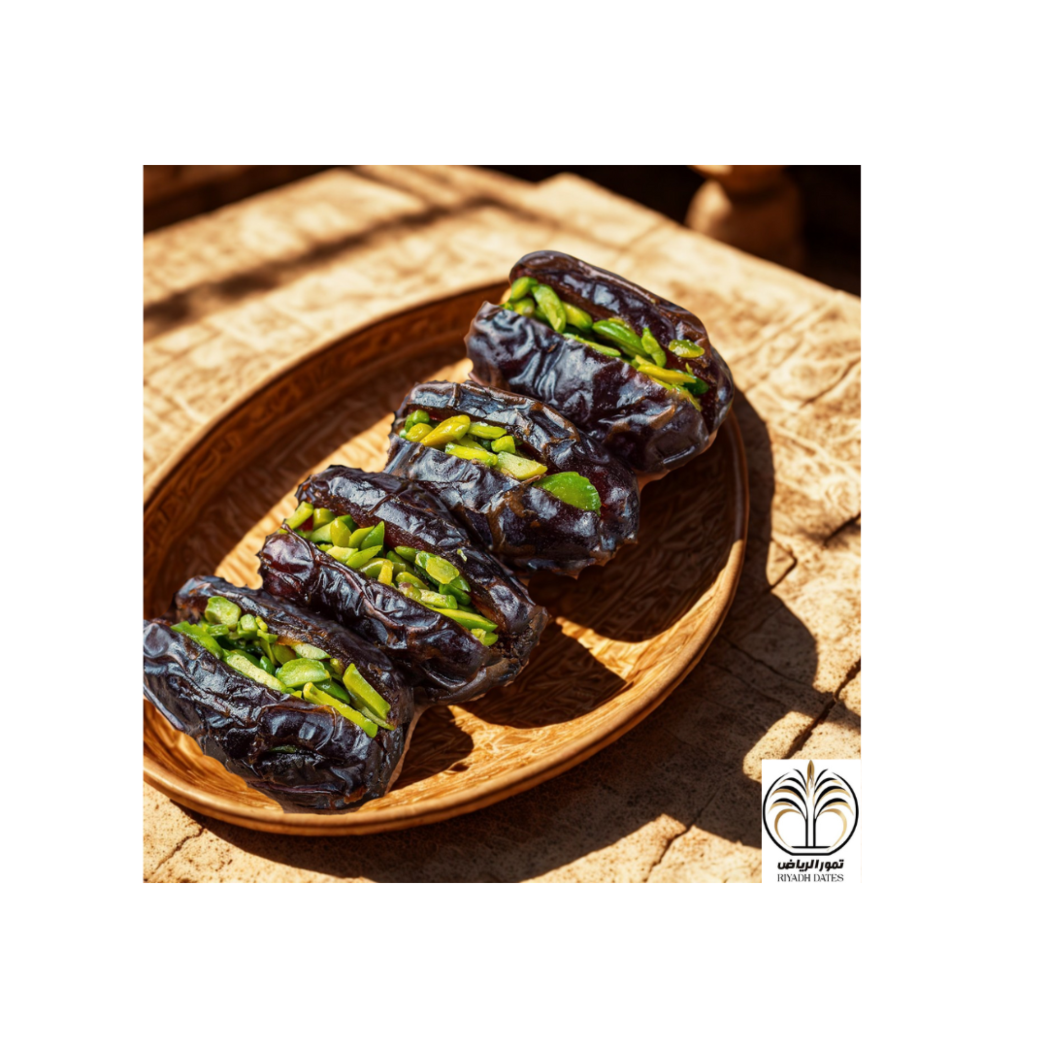 Riyadh Dates – Premium Majdool Dates Filled with Pistachio
